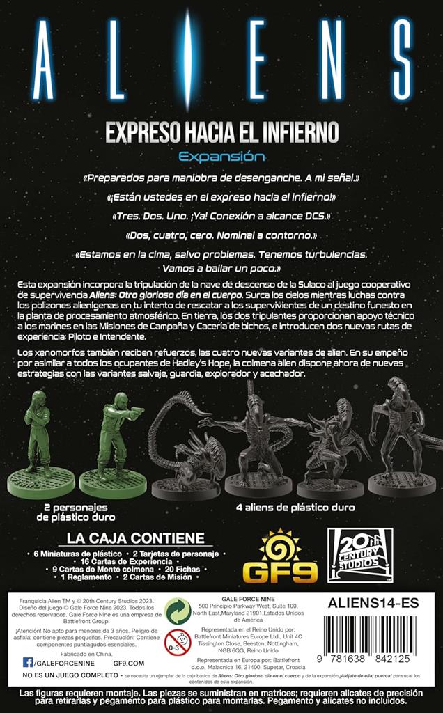 Aliens: Expreso hacia el infierno