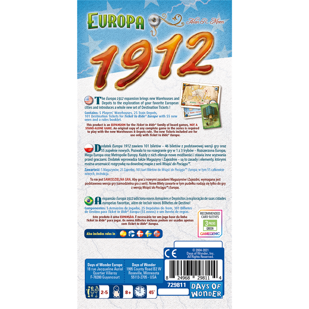 ¡Aventureros al Tren! Europa 1912