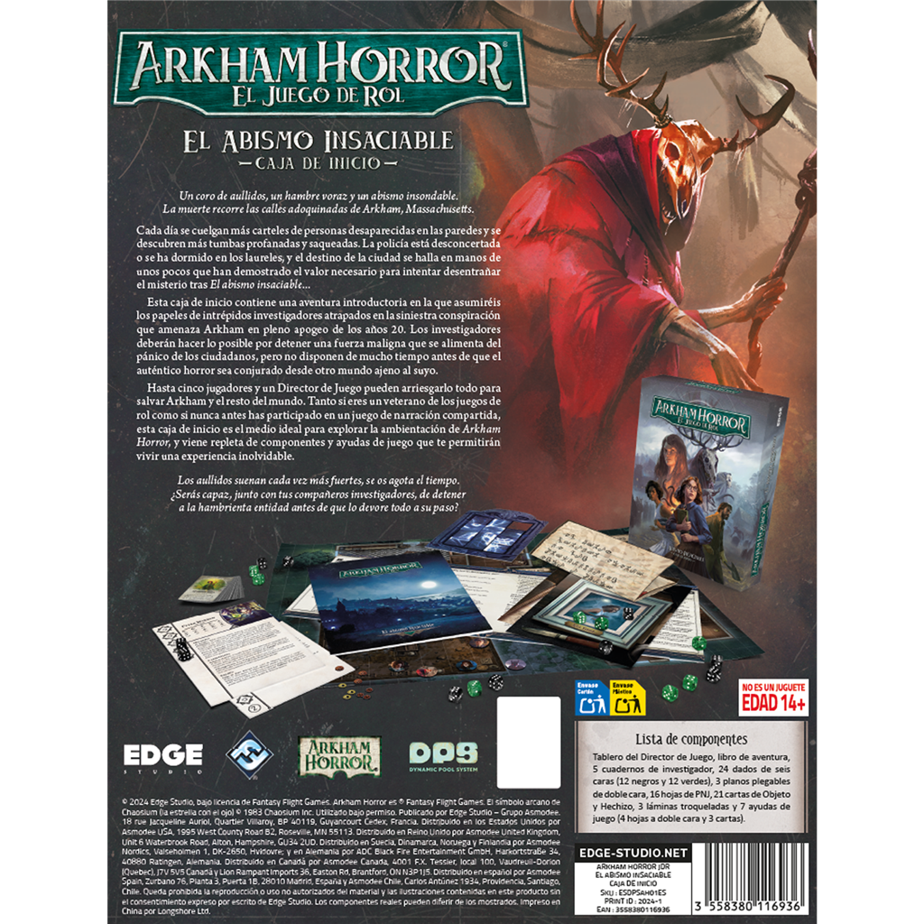 Arkham Horror: el juego de rol Caja de inicio