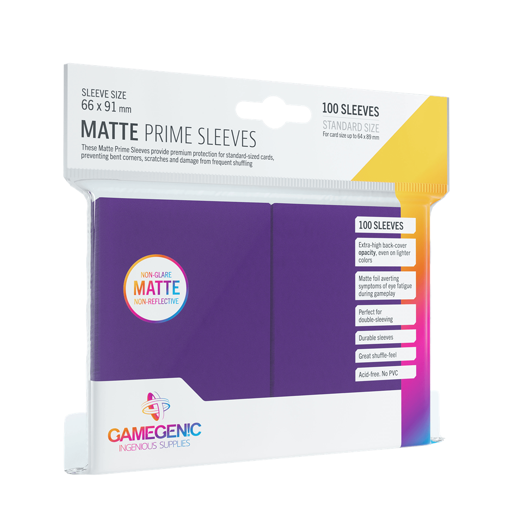 Pack Matte Prime Sleeves Purple (100)