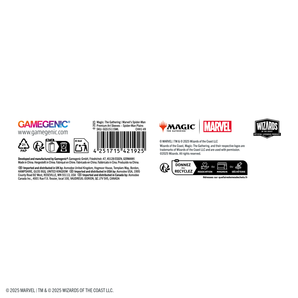 MTG Marvel's Spider-Man Sleeves Spider-Man Plains