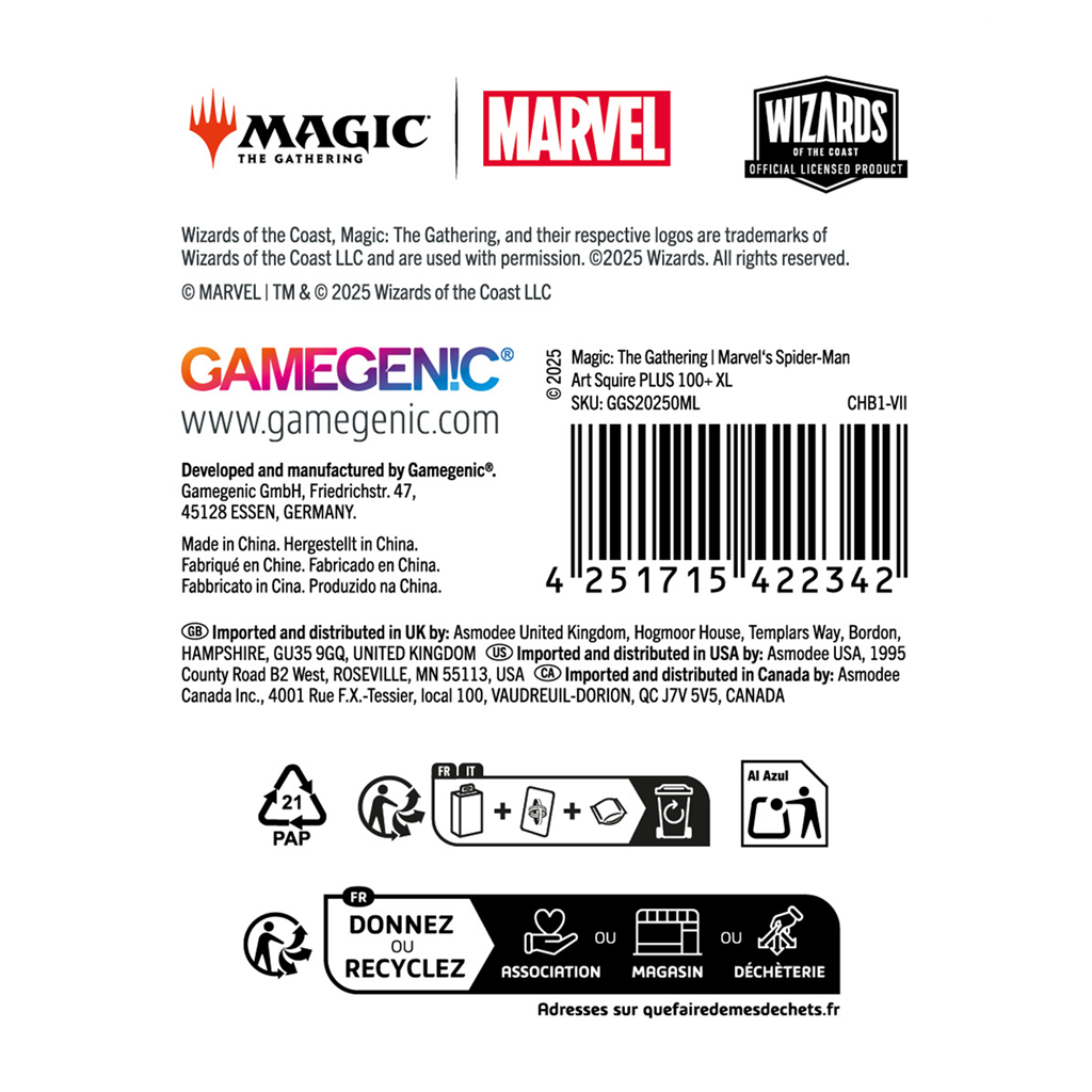 MTG Marvel's Spider-Man Squire PLUS 100+ XL