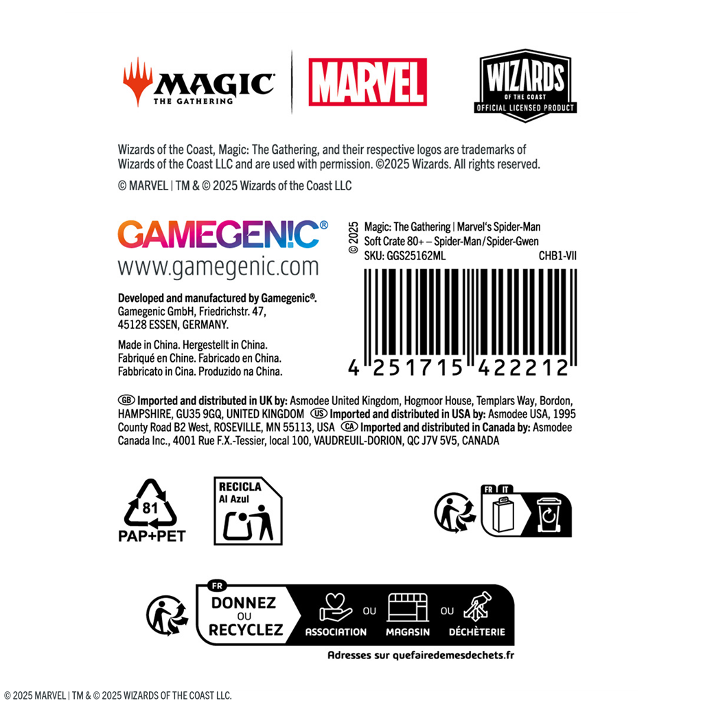 MTG Marvel's Spider-Man Soft Crate 80+