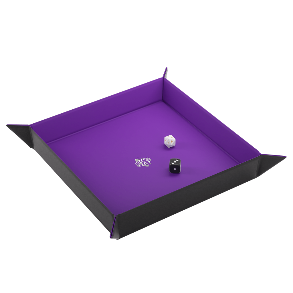 Magnetic Dice Tray Square Black/Purple