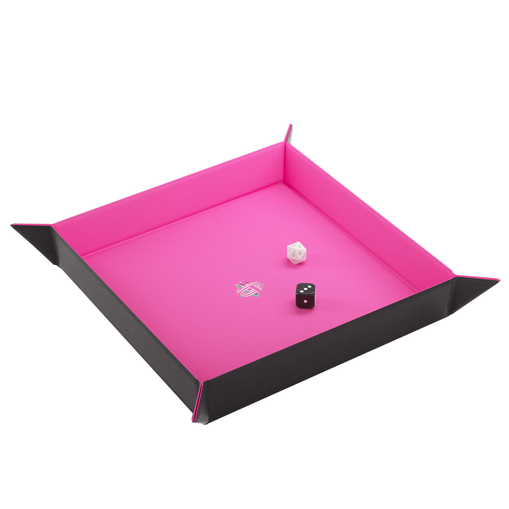 Magnetic Dice Tray Square Black/Pink