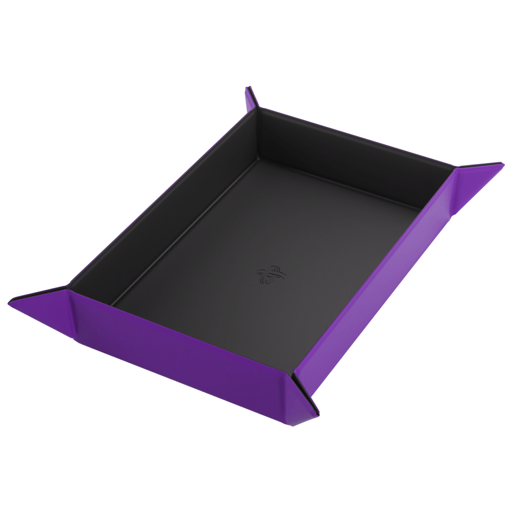 Magnetic Dice Tray Rectangular Black/Purple