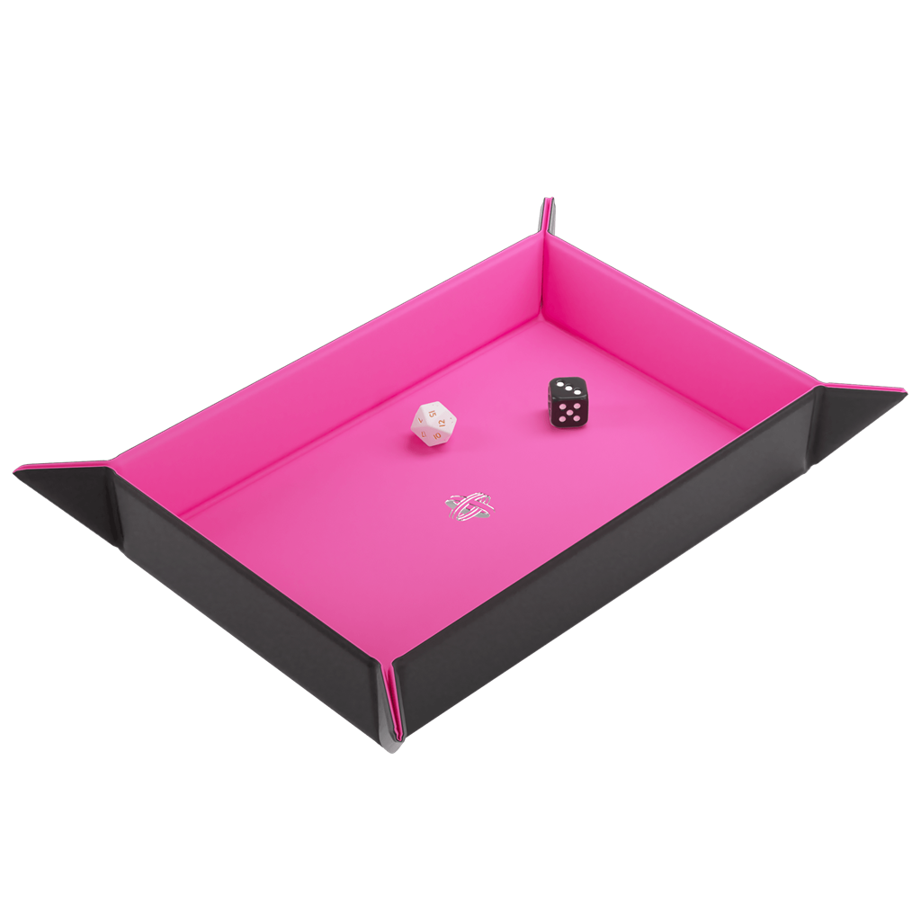 Magnetic Dice Tray Rectangular Black/Pink