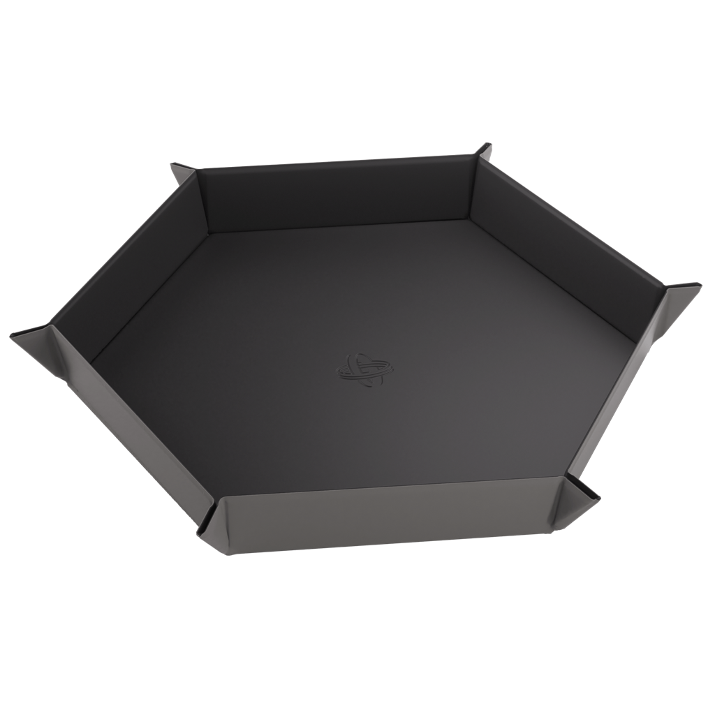 Magnetic Dice Tray Hexagonal Black/Gray