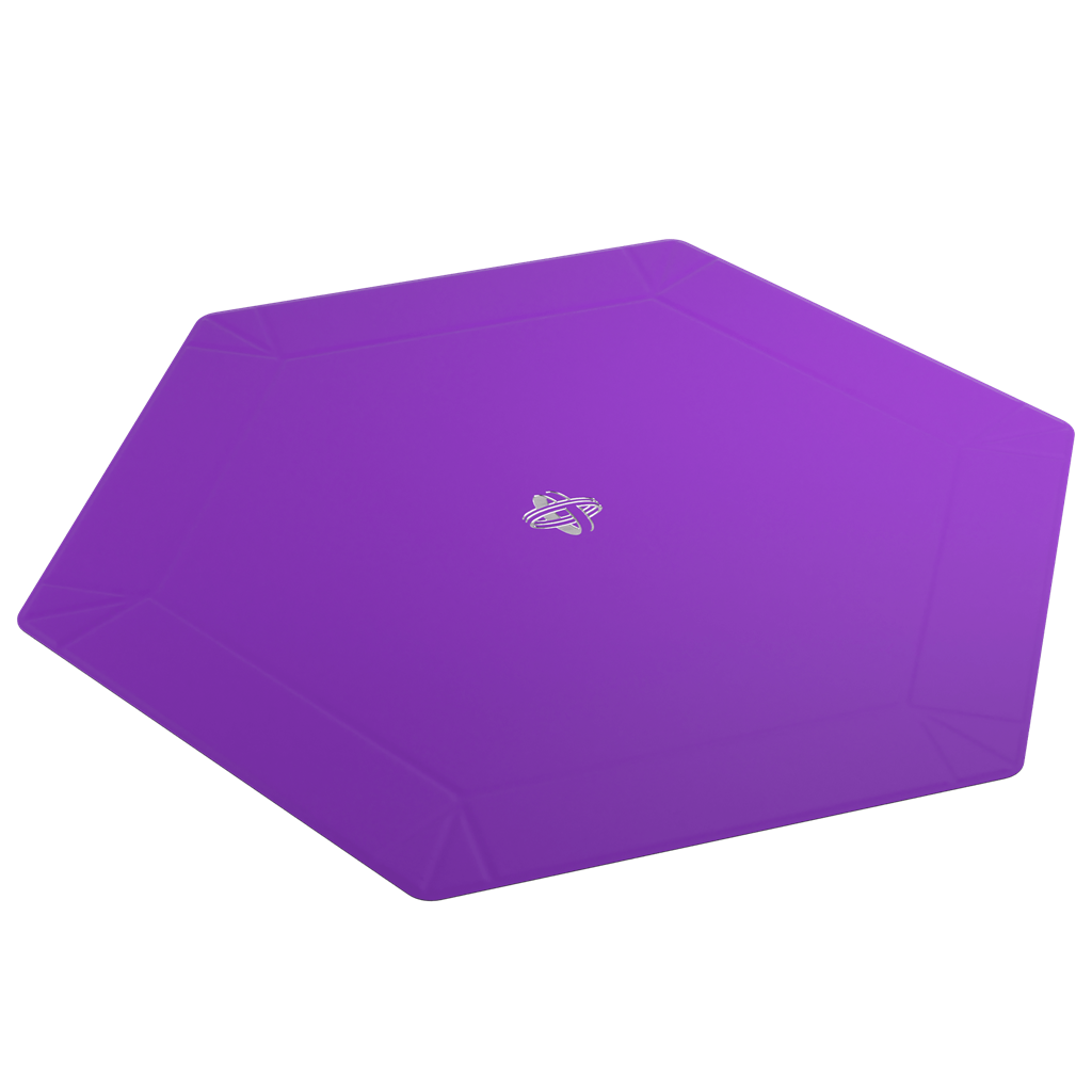 Magnetic Dice Tray Hexagonal Black/Purple