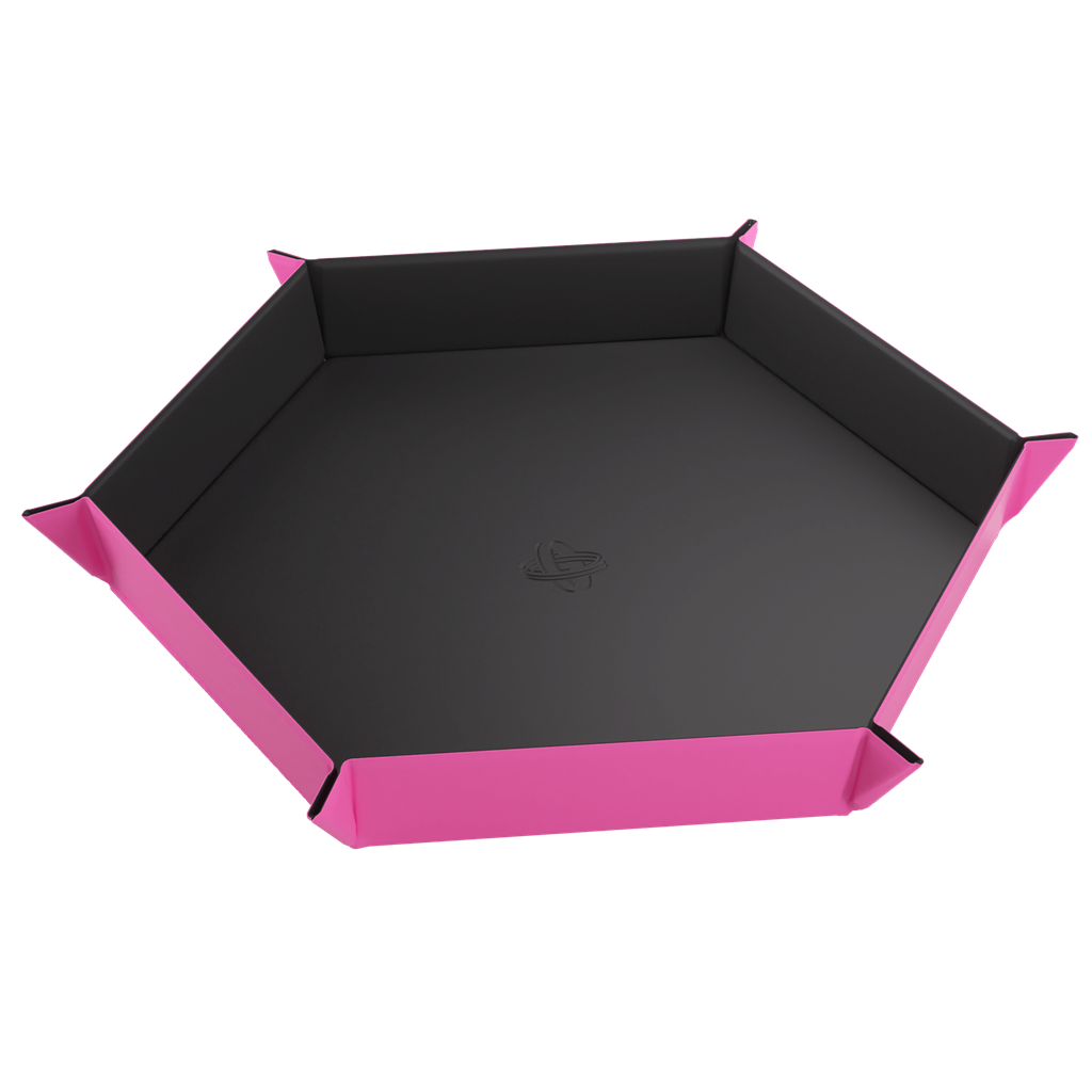 Magnetic Dice Tray Hexagonal Black/Pink