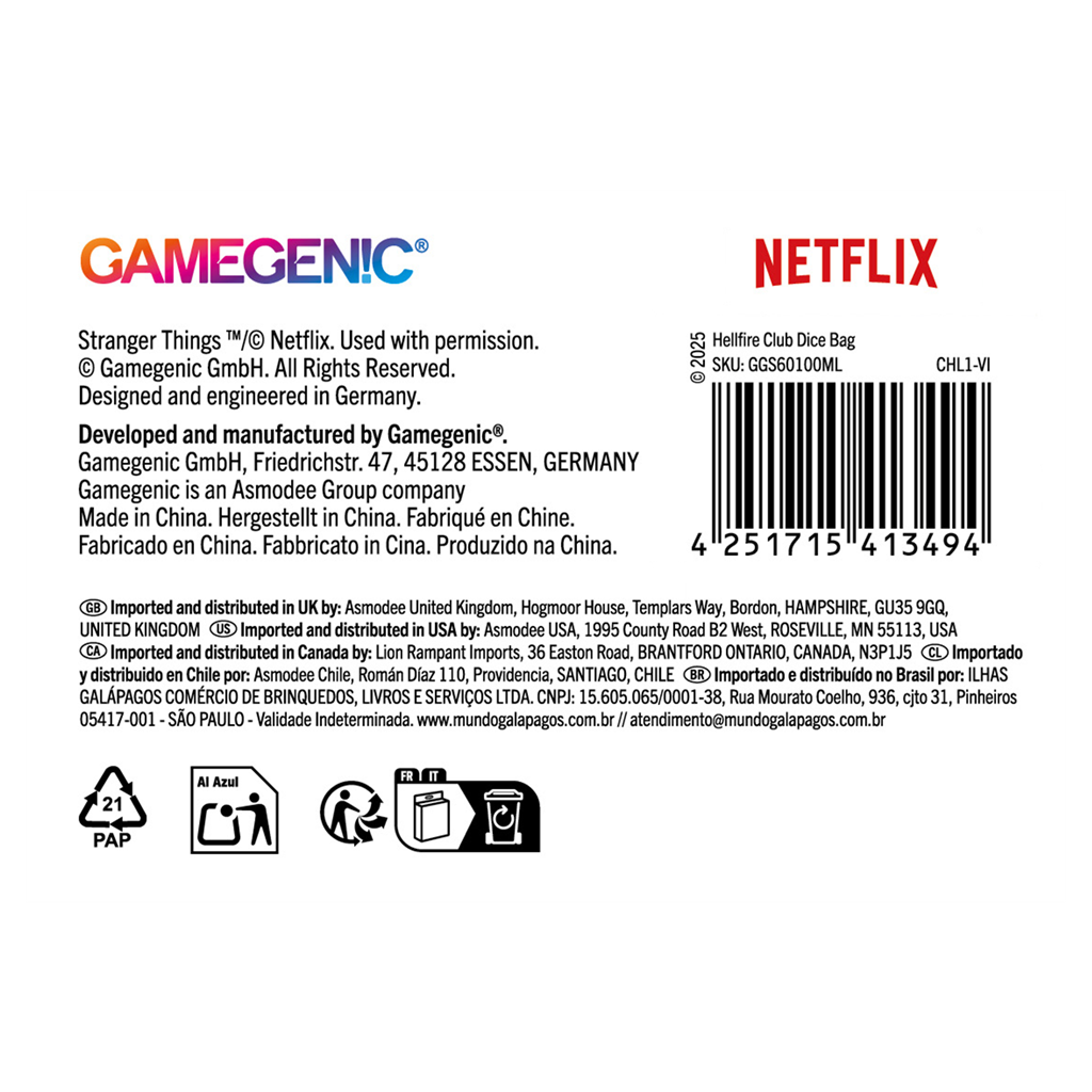 ST: Hellfire Club Dice Bag