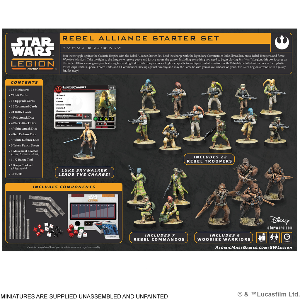 SW Legión: Rebel Alliance Starter Set