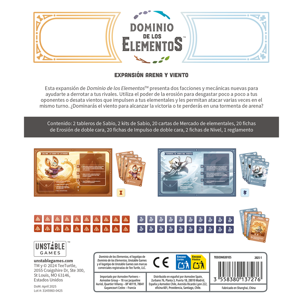 Dominio de los Elementos: Arena y viento