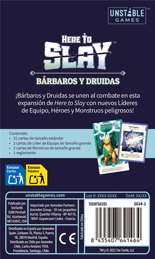 Here To Slay: Bárbaros y Druidas