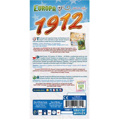 ¡Aventureros al Tren! Europa 1912