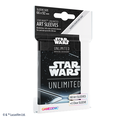 SW: Unlimited Art Sleeves Card Back Black