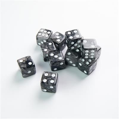 Moon D6 Dice Set 16 mm (12 pcs)