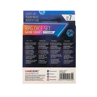 Icy Crumbs RPG Dice Set (7 pcs)