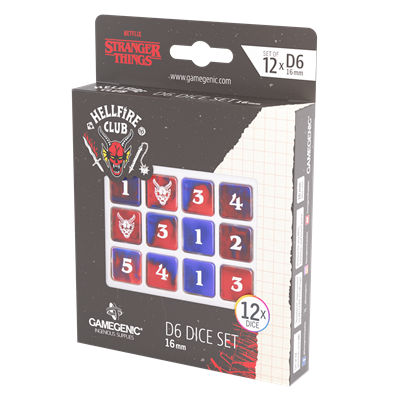 ST: Hellfire Club D6 Dice Set (12) 16mm