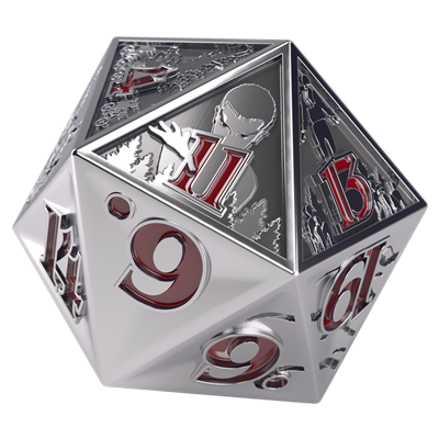 ST: Hellfire Club Premium Metal D20 Die