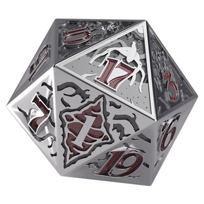 ST: Hellfire Club Premium Metal D20 Die