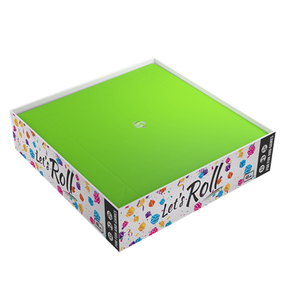 Magnetic Dice Tray Square Black/Green