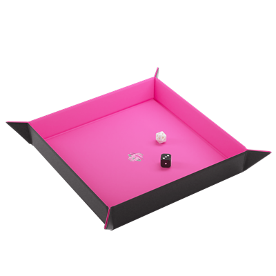 Magnetic Dice Tray Square Black/Pink