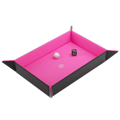 Magnetic Dice Tray Rectangular Black/Pink