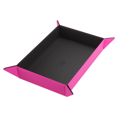 Magnetic Dice Tray Rectangular Black/Pink