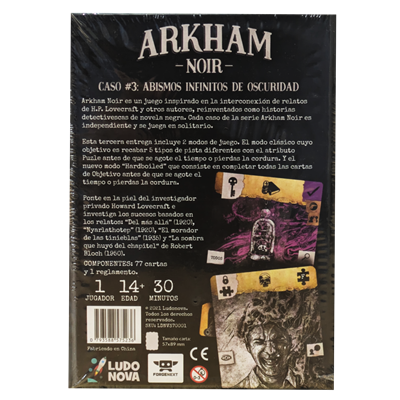 Arkham Noir #3 Abismos Infinitos de Oscuridad