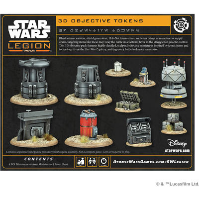 SW Legión: 3D Objective Tokens