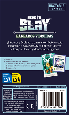 Here To Slay: Bárbaros y Druidas
