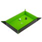 Magnetic Dice Tray Rectangular Black/Green