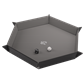 Magnetic Dice Tray Hexagonal Black/Gray